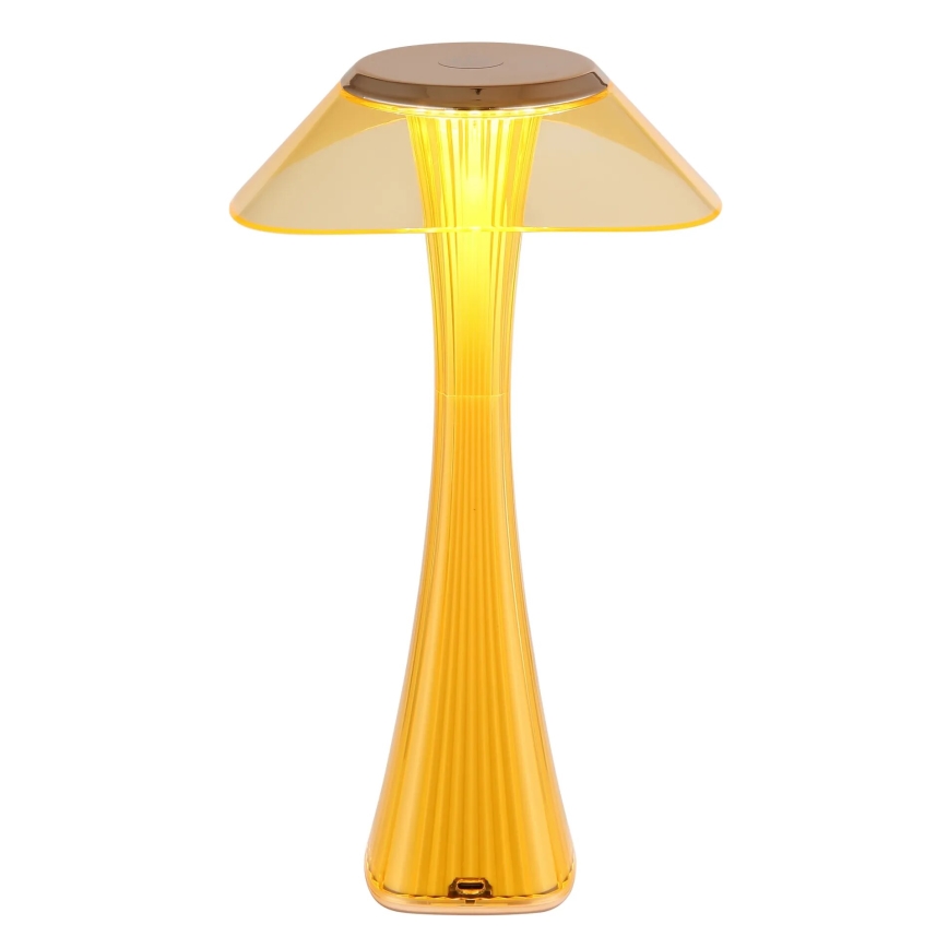 Globo - Lâmpada de mesa LED recarregável com dimmer LED/2,5W/3,7V 1200 mAh 2700/4500/6500K dourada
