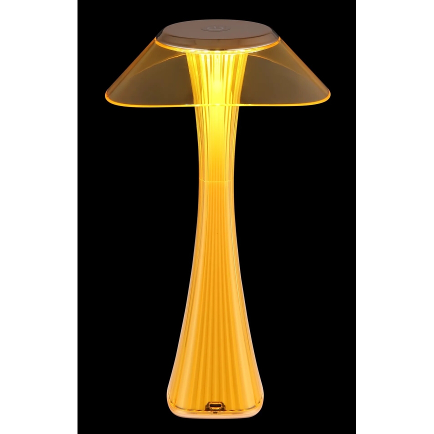 Globo - Lâmpada de mesa LED recarregável com dimmer LED/2,5W/3,7V 1200 mAh 2700/4500/6500K dourada