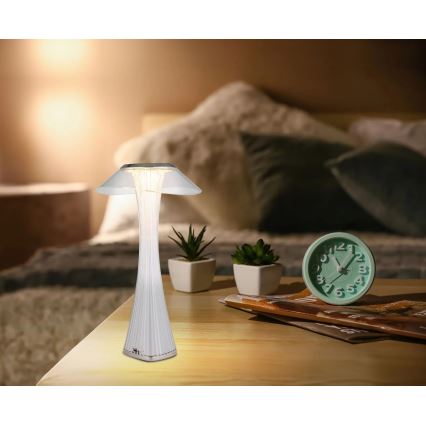 Globo -  Candeeiro de mesa LED com regulação LED/2,5W/3,7V 1200mAh 2700K/4500K/6500K branco