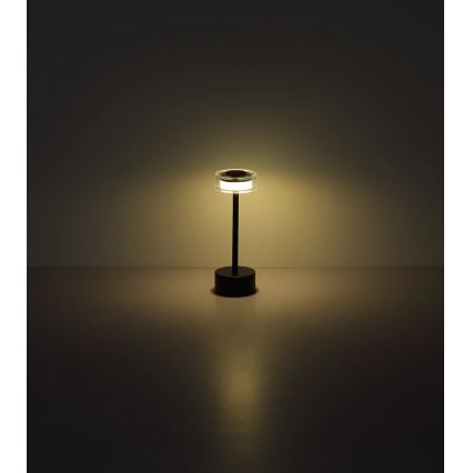 Globo - Candeeiro de mesa tátil LED com regulação LED/2,5W/3,7V 2700/4000/6500K 1800mAh preto