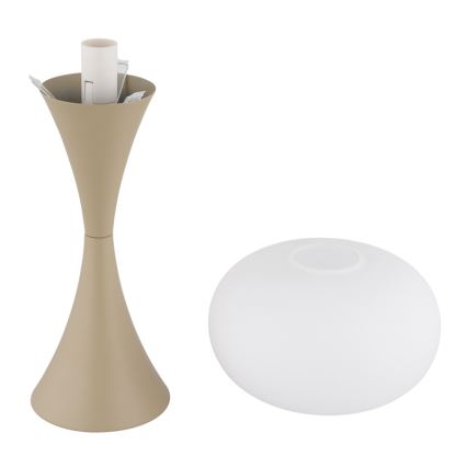 Globo - Candeeiro de mesa 1xE14/25W/230V bege