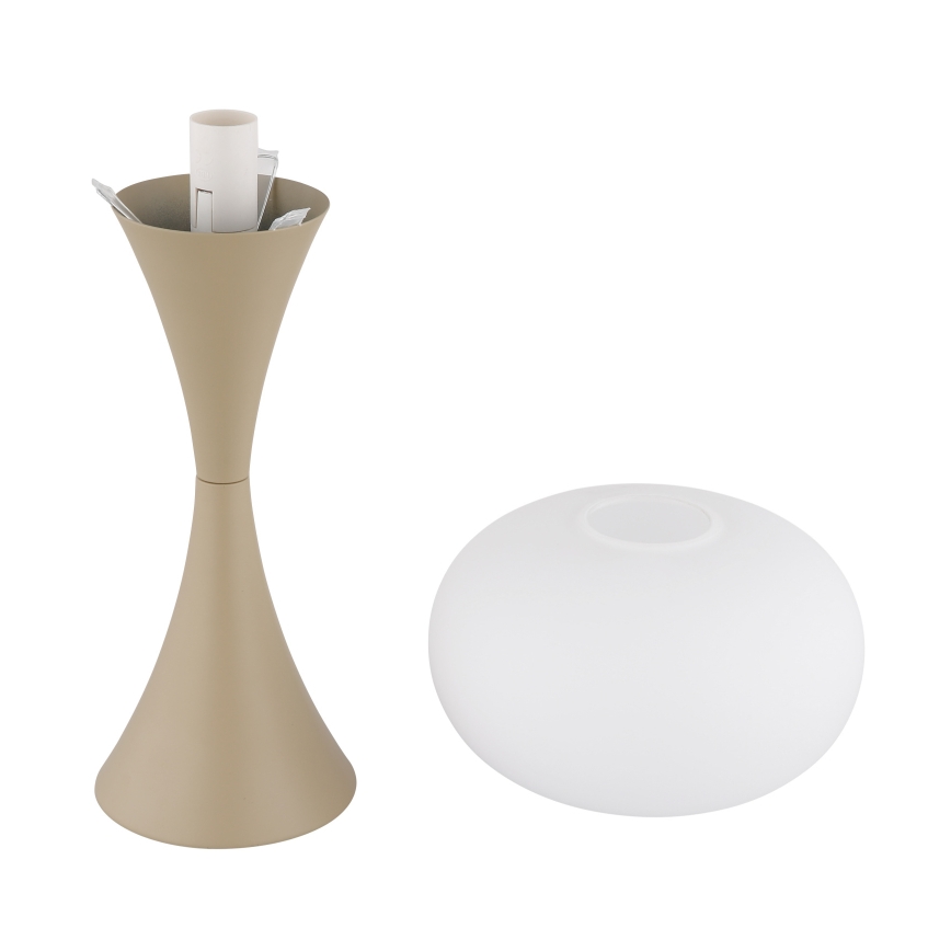 Globo - Candeeiro de mesa 1xE14/25W/230V bege