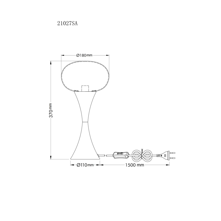 Globo - Candeeiro de mesa 1xE14/25W/230V bege
