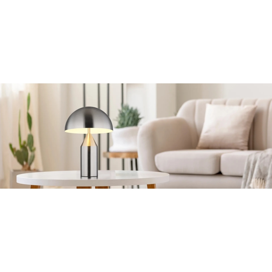 Globo - Candeeiro de mesa 2xE27/40W/230V cromado fosco