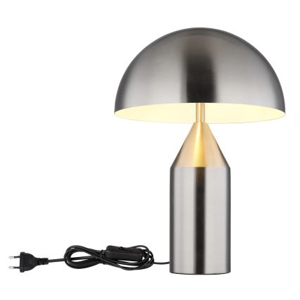 Globo - Candeeiro de mesa 2xE27/40W/230V cromado fosco