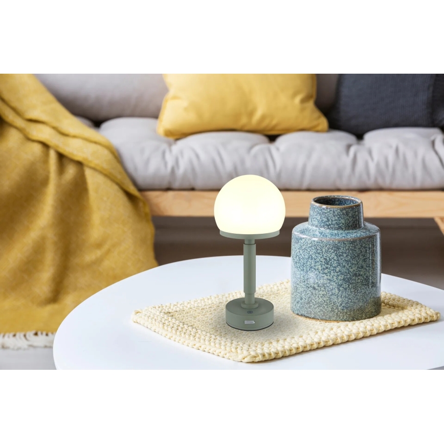 Globo - Candeeiro de mesa tátil LED com regulação LED/2,5W/5V 1800mAh 2800K verde