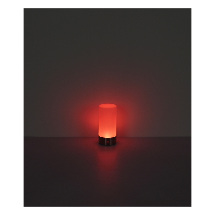 Globo - Lâmpada de mesa exterior tátil dimmável LED RGBW LED/1,8W/5V 1500 mAh IP44 cromo fosco