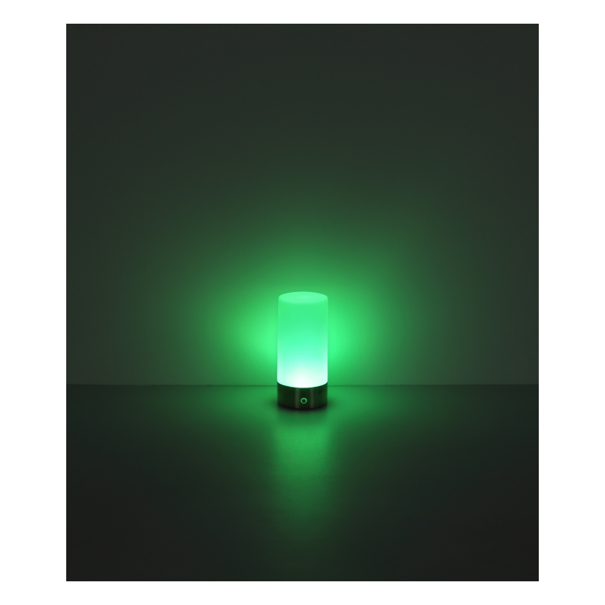 Globo - Lâmpada de mesa exterior tátil dimmável LED RGBW LED/1,8W/5V 1500 mAh IP44 cromo fosco