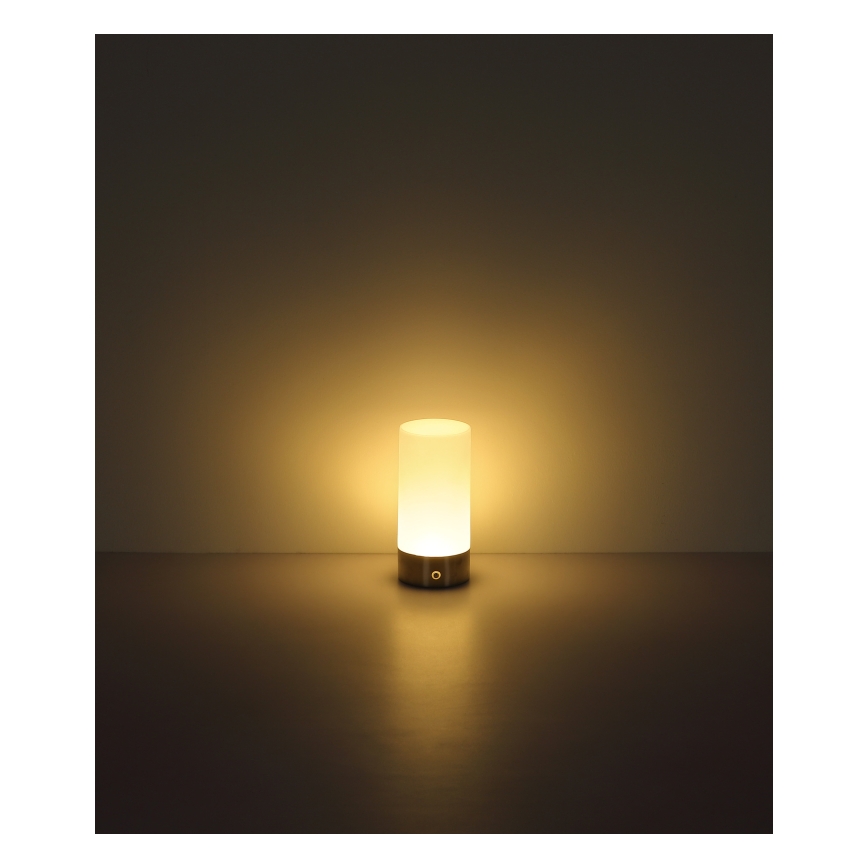 Globo - Lâmpada de mesa exterior tátil dimmável LED RGBW LED/1,8W/5V 1500 mAh IP44 cromo fosco