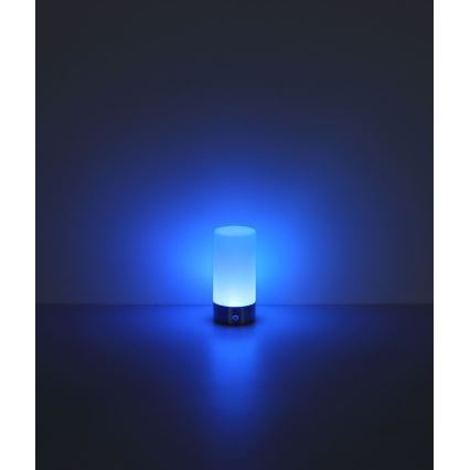 Globo - Lâmpada de mesa exterior tátil LED RGBW regulável LED/1,8W/5V 1500 mAh preta