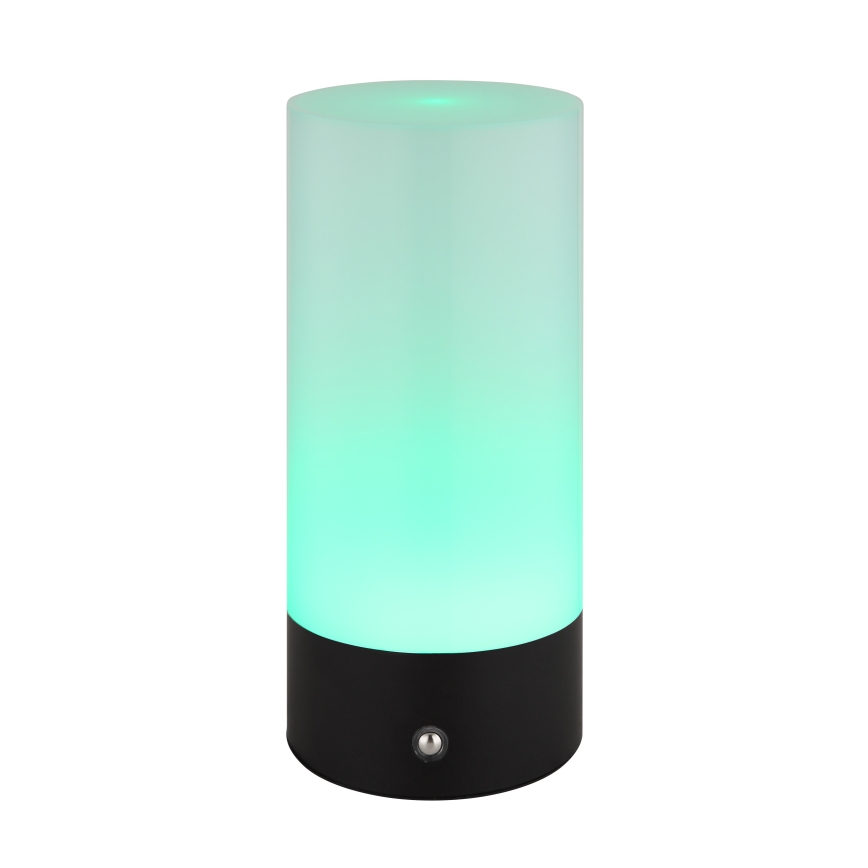 Globo - Lâmpada de mesa exterior tátil LED RGBW regulável LED/1,8W/5V 1500 mAh preta