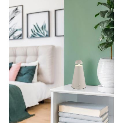 Globo - Lâmpada de mesa recarregável tátil regulável LED/1,2W/5V 1200 mAh 2700/4500/6000K