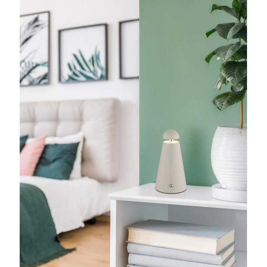 Globo - Lâmpada de mesa recarregável tátil regulável LED/1,2W/5V 1200 mAh 2700/4500/6000K