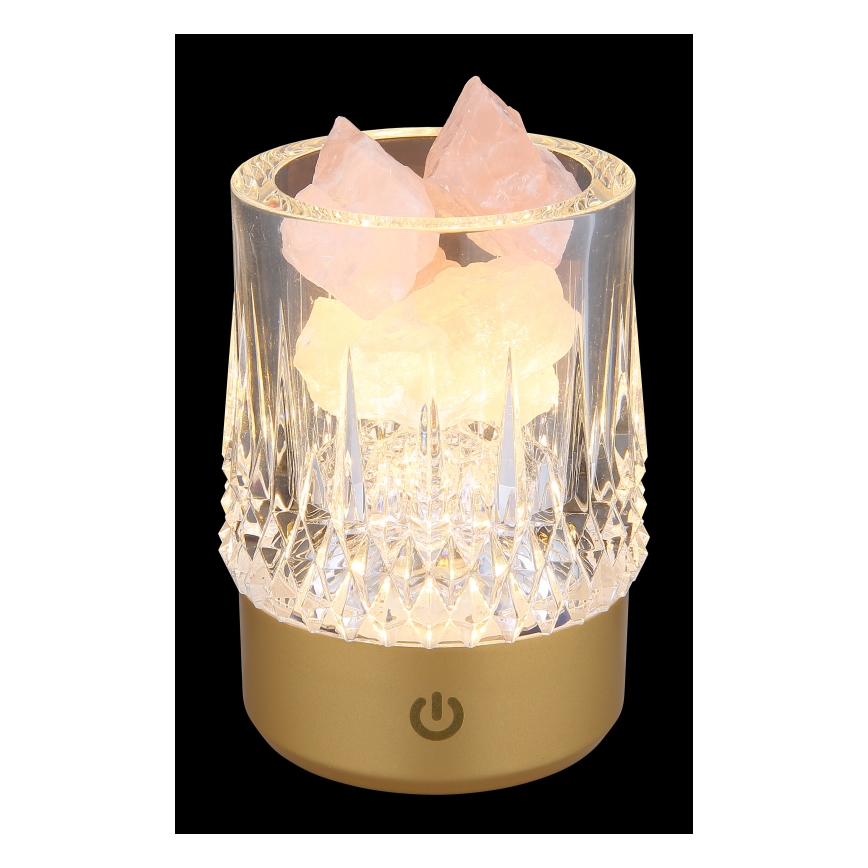 Globo - Lâmpada de mesa tátil LED regulável LED/1W/5V 3000K 1200 mAh dourada