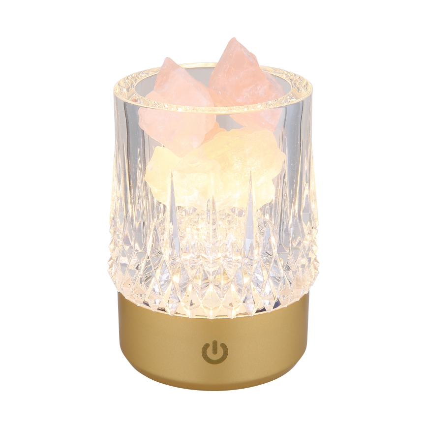 Globo - Lâmpada de mesa tátil LED regulável LED/1W/5V 3000K 1200 mAh dourada