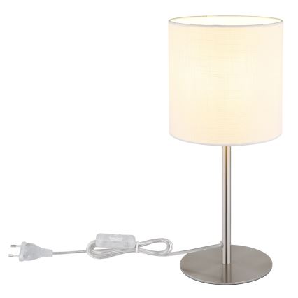 Globo - Candeeiro de mesa 1xE27/40W/230V branco