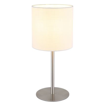 Globo - Candeeiro de mesa 1xE27/40W/230V branco