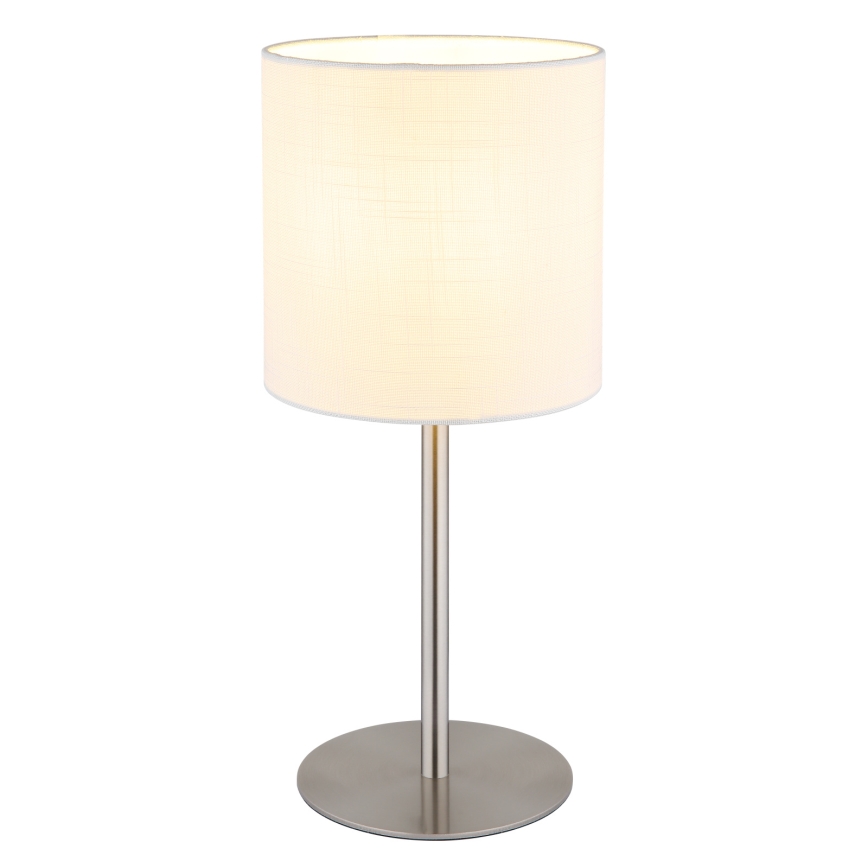 Globo - Candeeiro de mesa 1xE27/40W/230V branco