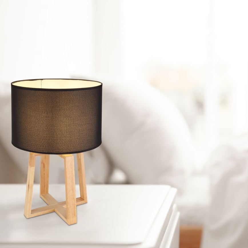 Globo - Candeeiro de mesa 1xE14/40W/230V preto