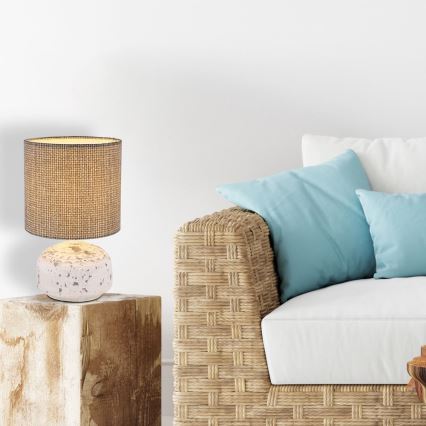 Globo - Candeeiro de mesa 1xE14/40W/230V cinzento/cerâmica