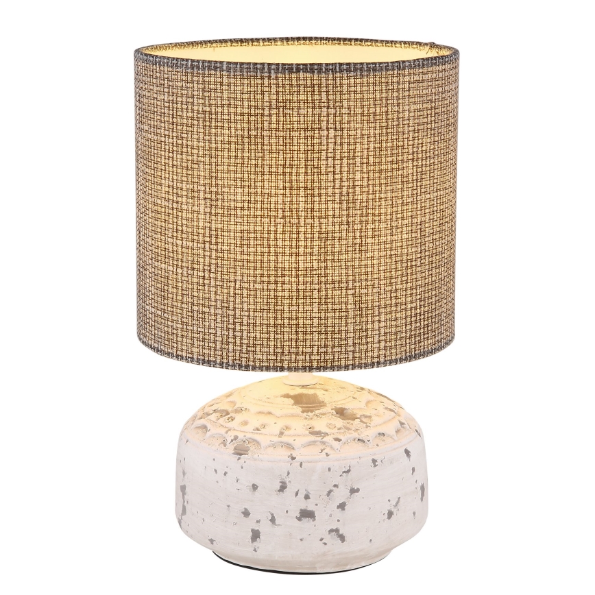 Globo - Candeeiro de mesa 1xE14/40W/230V cinzento/cerâmica