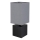 Globo 21628ALU - Candeeiro de mesa VALENTINO 1xE27/7W/230V preto/antracite