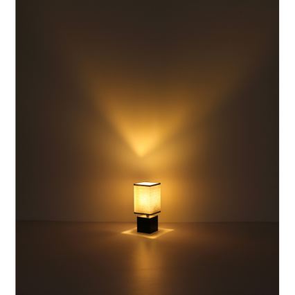 Globo 21628ALU - Candeeiro de mesa VALENTINO 1xE27/7W/230V preto/antracite