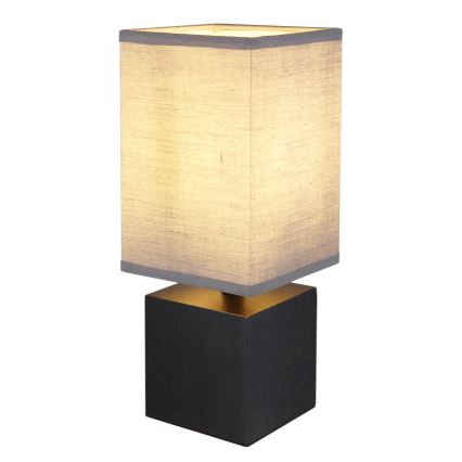 Globo 21628ALU - Candeeiro de mesa VALENTINO 1xE27/7W/230V preto/antracite