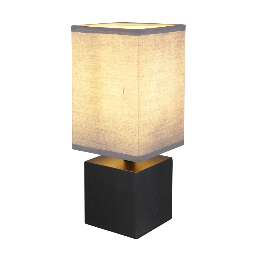 Globo 21628ALU - Candeeiro de mesa VALENTINO 1xE27/7W/230V preto/antracite