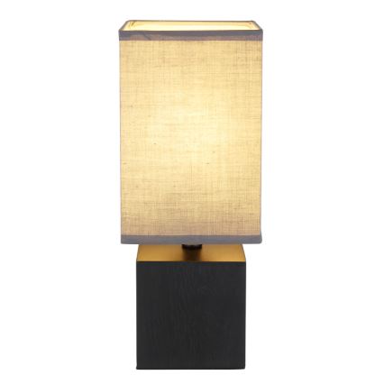 Globo 21628ALU - Candeeiro de mesa VALENTINO 1xE27/7W/230V preto/antracite