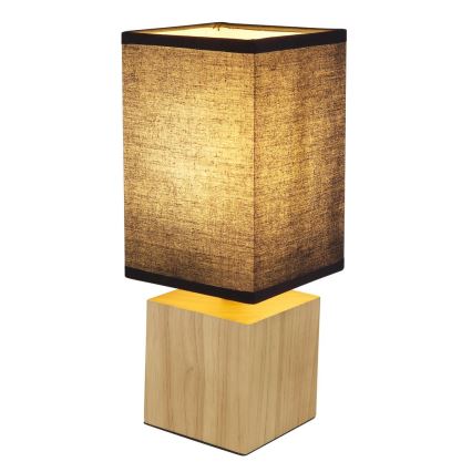 Globo - Candeeiro de mesa 1xE27/7W/230V preto/castanho