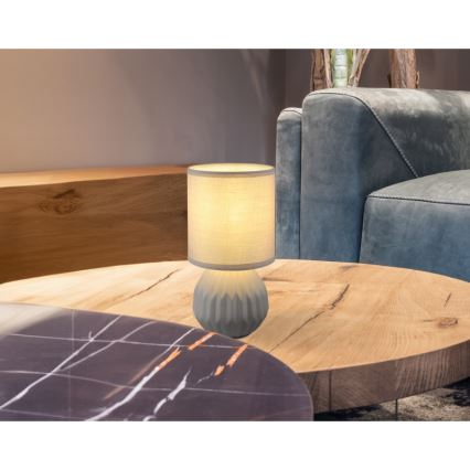 Globo - Candeeiro de mesa 1xE14/40W/230V cinzento