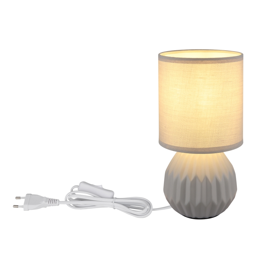 Globo - Candeeiro de mesa 1xE14/40W/230V cinzento