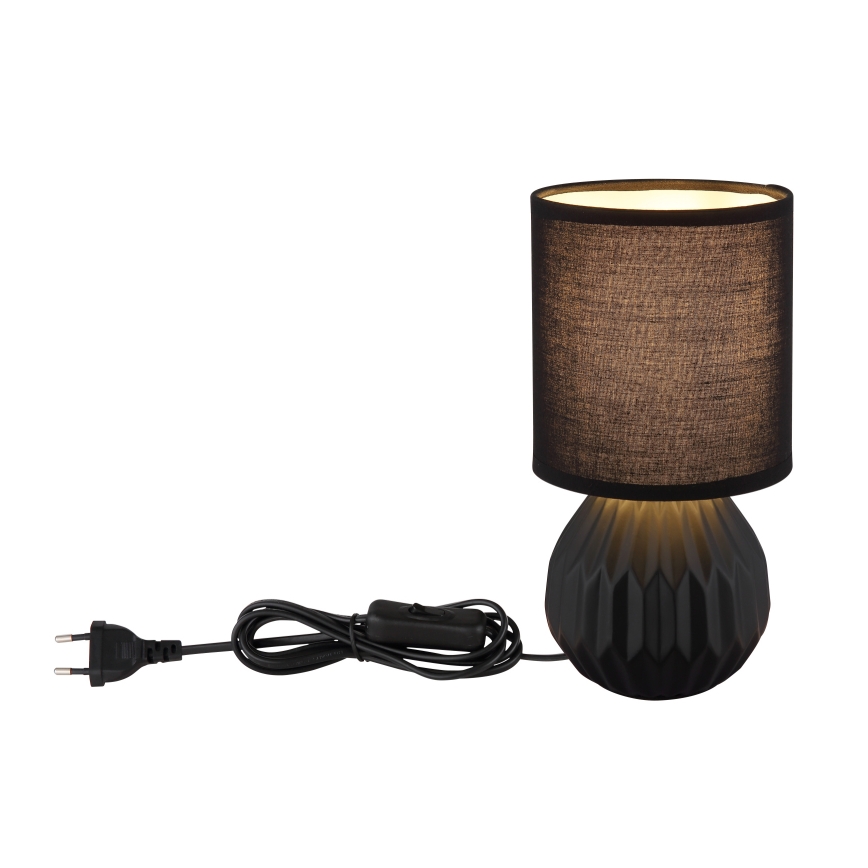 Globo - Candeeiro de mesa 1xE14/40W/230V preto