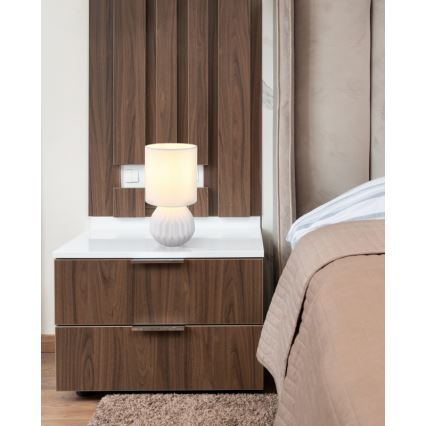 Globo - Candeeiro de mesa 1xE14/40W/230V branco