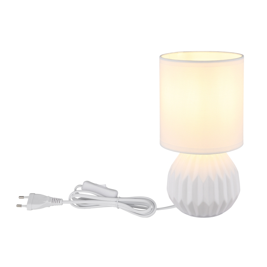 Globo - Candeeiro de mesa 1xE14/40W/230V branco