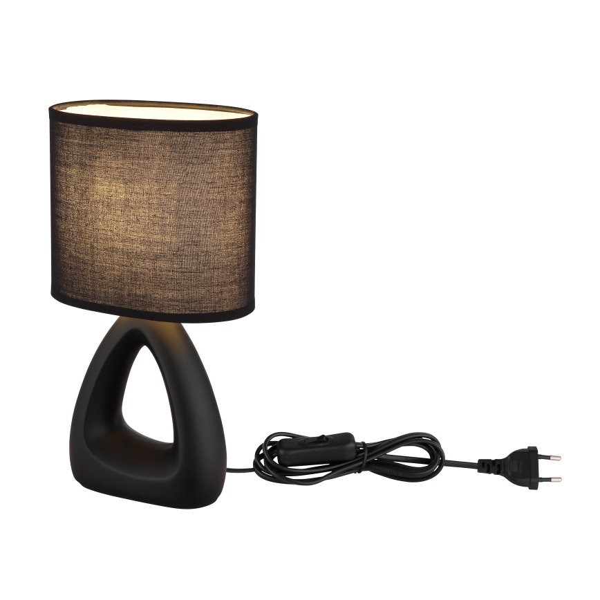 Globo - Candeeiro de mesa 1xE14/40W/230V preto