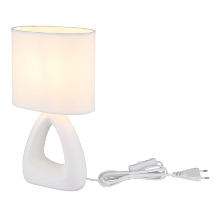 Globo - Candeeiro de mesa 1xE14/40W/230V branco