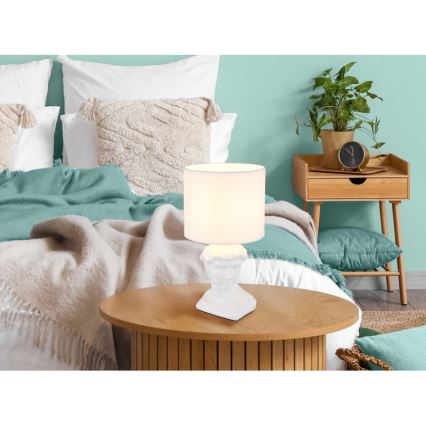 Globo - Candeeiro de mesa 1xE14/40W/230V branco