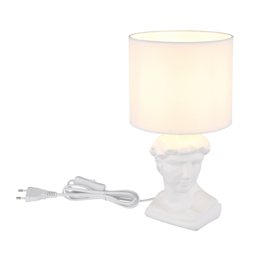 Globo - Candeeiro de mesa 1xE14/40W/230V branco