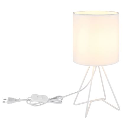 Globo - Candeeiro de mesa 1xE14/40W/230V branco