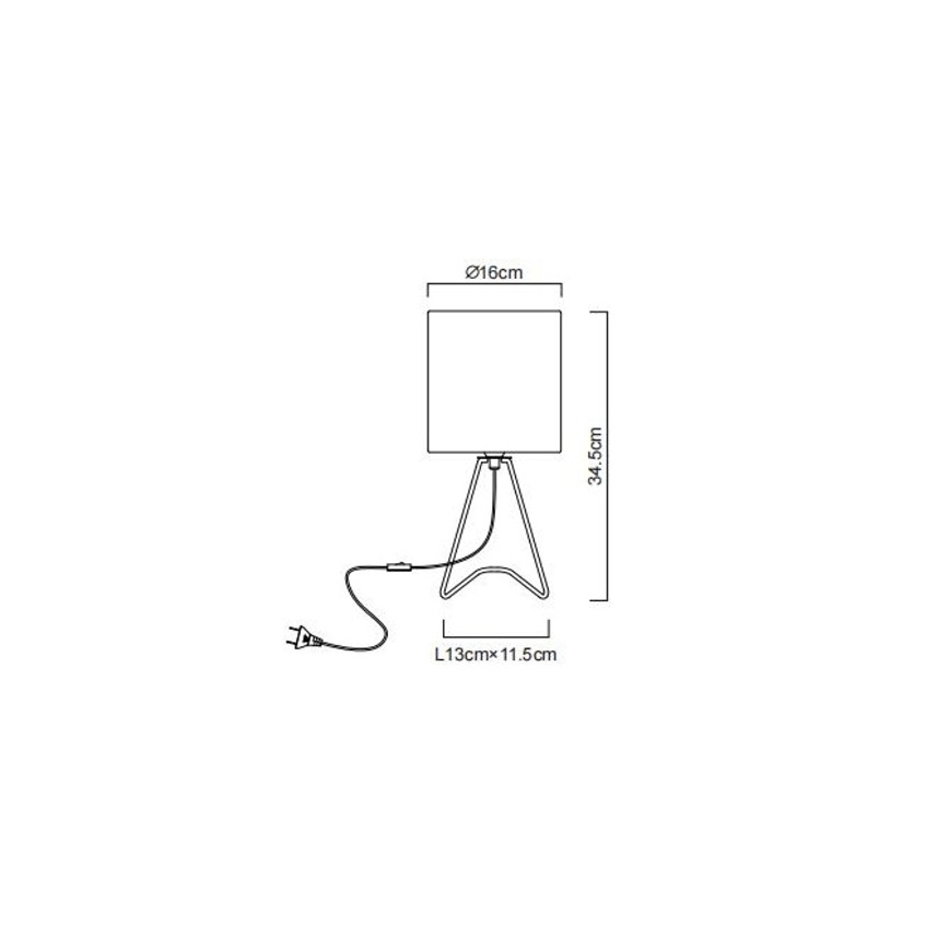Globo - Candeeiro de mesa 1xE14/40W/230V branco