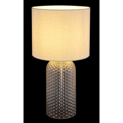 Globo - Candeeiro de mesa 1xE27/60W/230V cinzento