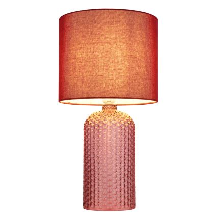 Globo - Candeeiro de mesa 1xE27/60W/230V vermelho