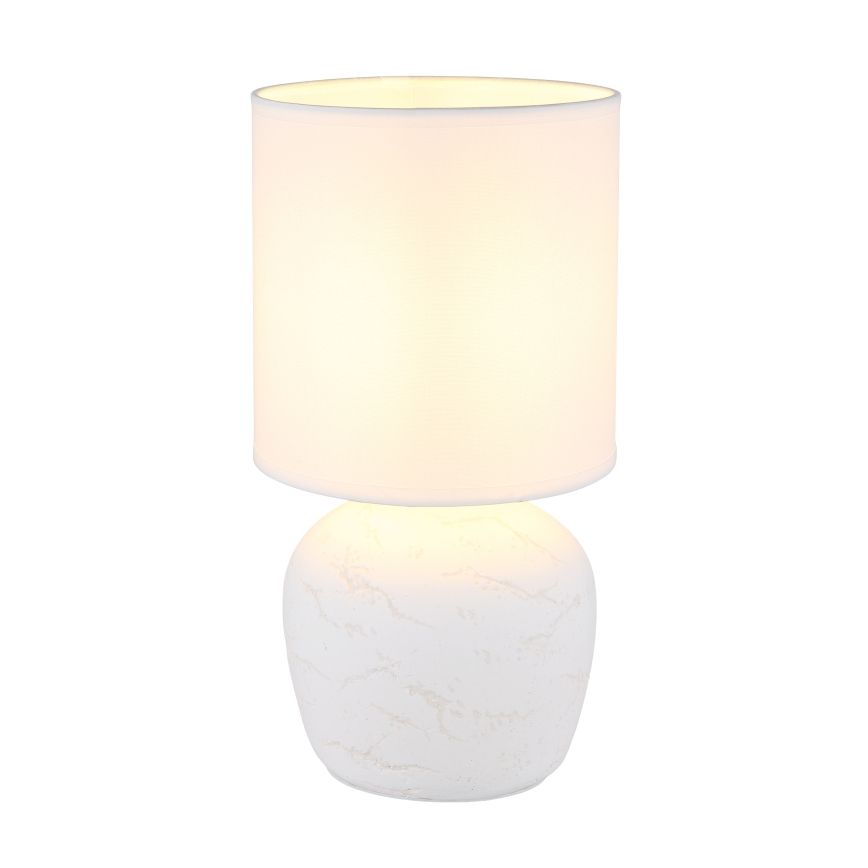 Globo - Candeeiro de mesa 1xE14/40W/230V branco