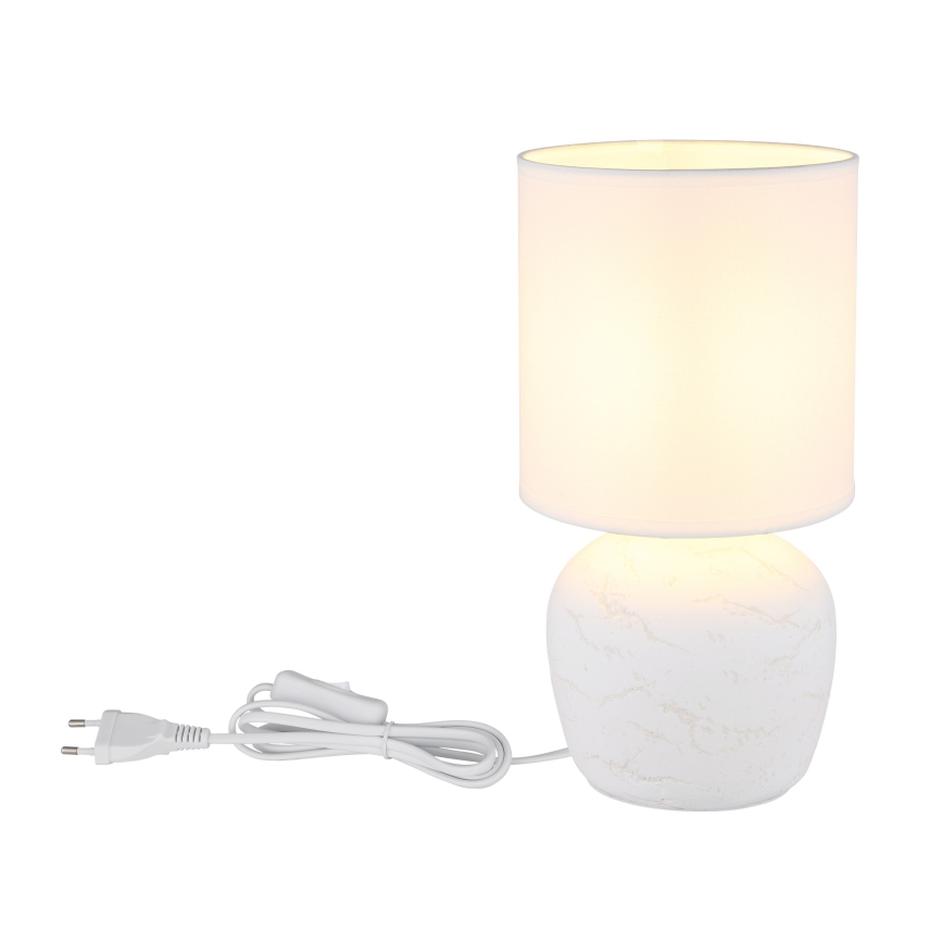 Globo - Candeeiro de mesa 1xE14/40W/230V branco