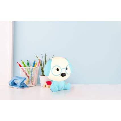 Globo - Lâmpada noturna infantil recarregável LED dimmerizável LED/1W/5V 500 mAh azul