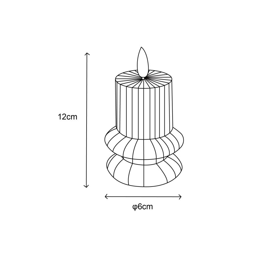 Globo - CONJUNTO 2x Vela LED LED/0,06W/3V 1xCR2032 210 mAh
