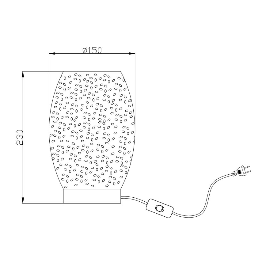 Globo - Lâmpada de mesa 1xE27/40W/230V
