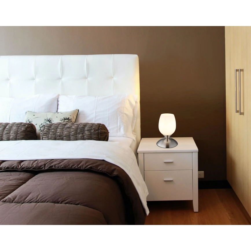 Globo 24007N - Candeeiro tátil de mesa KUWAITA 1xE14/25W/230V cromado